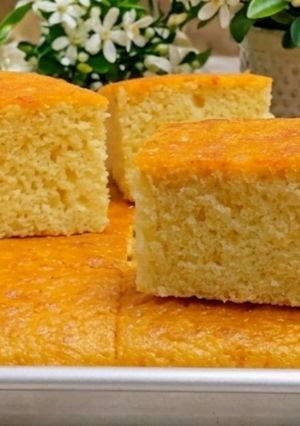 صورة لوصفة كيك ببودرة حليب (جوز الهند)