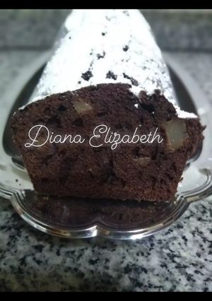 Una foto de Budín de Chocolate y peras👩🏼🍳