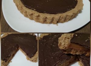 Una foto de Torta toffi de chocolate y dulce leche
