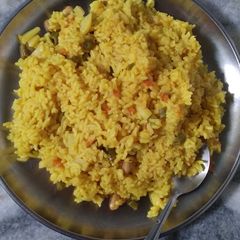 A picture of Healthy red lentils khichdi.