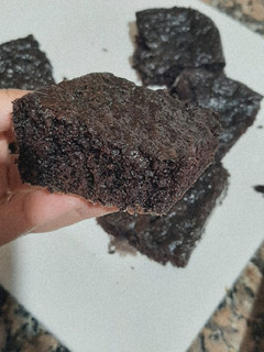 Una foto de Brownie vegano fácil