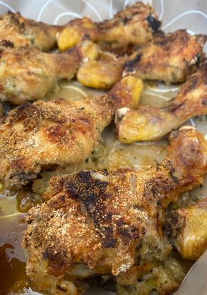 Foto de Pernas de Frango panadas no forno