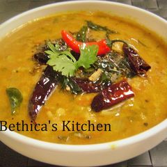 A picture of Kulfa Ki Katli (Purslane-Lentil Curry - Hyderabadi Style).