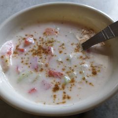 A picture of Mix veg raita.
