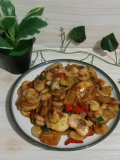 Foto resep Udang tofu saos goreng mentega