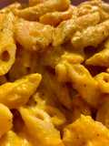 Carrot Cream Pasta w/ Shrimp