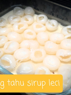 Foto resep Puding tahu sirup leci