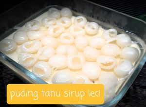 Foto resep Puding tahu sirup leci