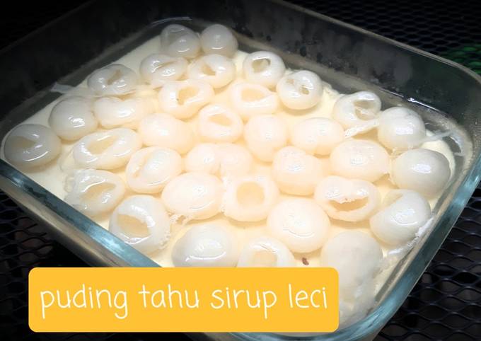 Resep Puding Tahu Sirup Leci Oleh Muzia Maria Cookpad