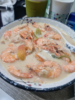 A picture of Shrimp in Tamarid and Coconut Cream.