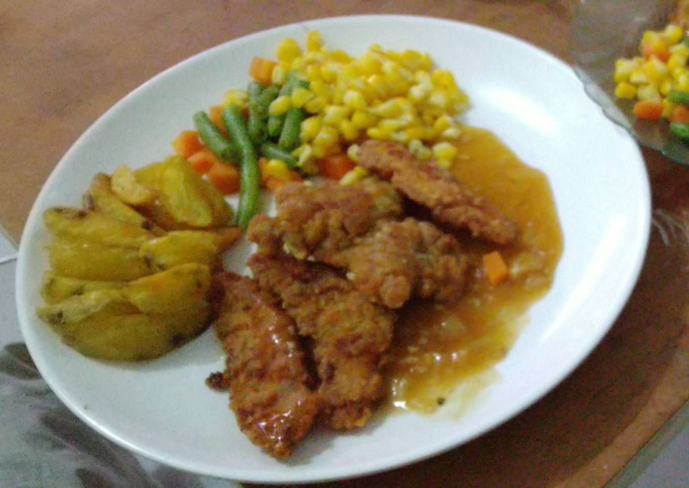 Chicken steak simple