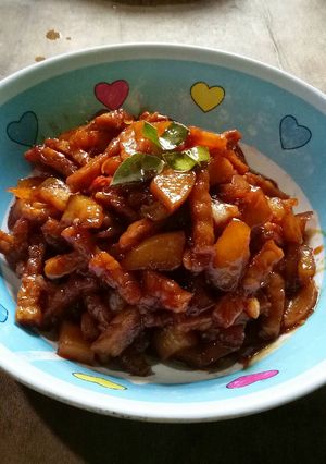 Foto resep Tempe Kentang Pedas Manis