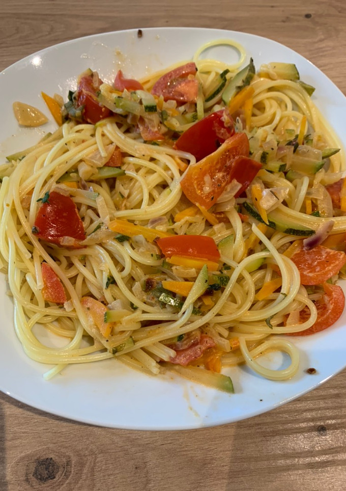 Spaghetti mit Gemüse 😍 Rezepthauptbild