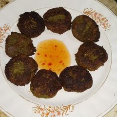 A picture of Corn coconut coriander kebabs.