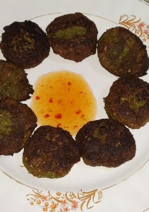 A picture of Corn coconut coriander kebabs.