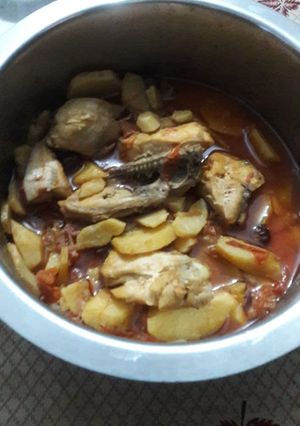 A picture of Chicken stew.