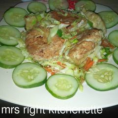 A picture of Awara with vegetables.