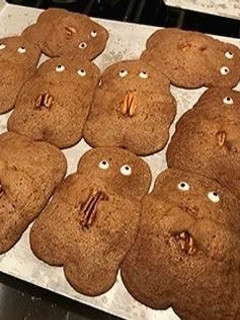 Una foto de Galletas de manteca forma osito con 3 ingredientes