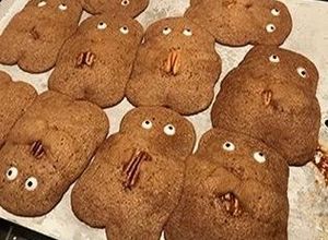 Una foto de Galletas de manteca forma osito con 3 ingredientes