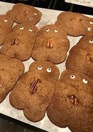Una foto de Galletas de manteca forma osito con 3 ingredientes