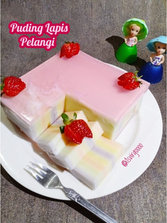 Foto resep #487. Puding Lapis Tikar Pelangi 🌈