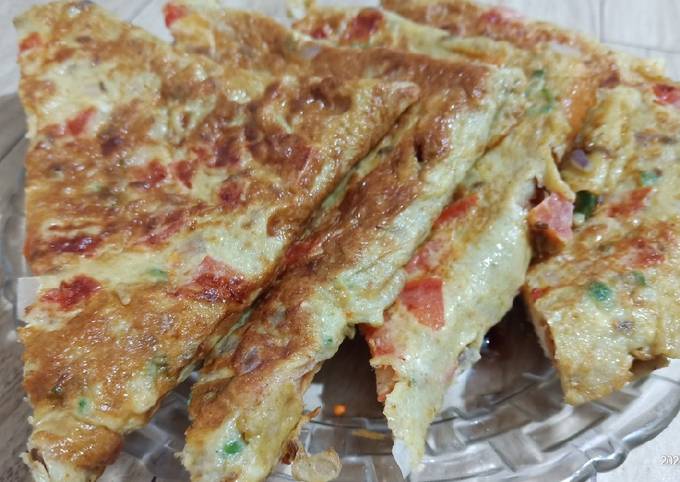 Masala Bread Omlette Street Food Recipe