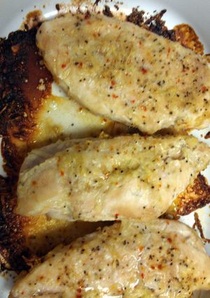 A picture of Parmesan Chicken.