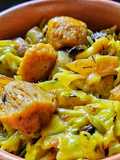 Simple cabbage soya chunks dry sabji