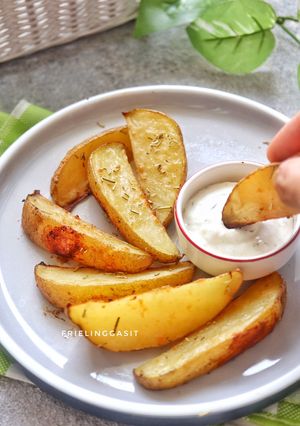 Foto resep Baked Wedge Potatoes