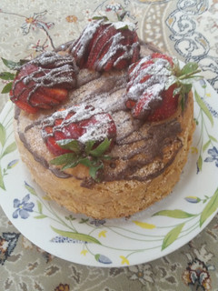 عکسی از دستور کیک اسفنجی (تولد)🎂🍓🍓🍰😋