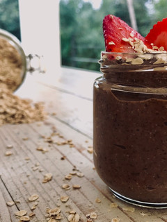 Una foto de Chocolate pudding chía