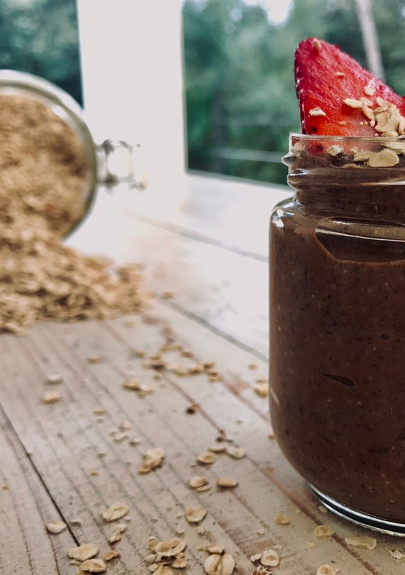 Una foto de Chocolate pudding chía