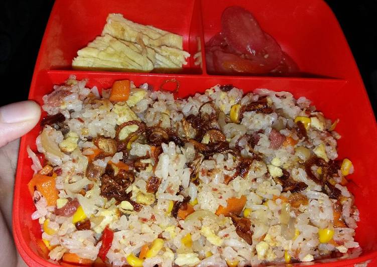 Cara termudah untuk Vegan EnakNasi Goreng Kornet