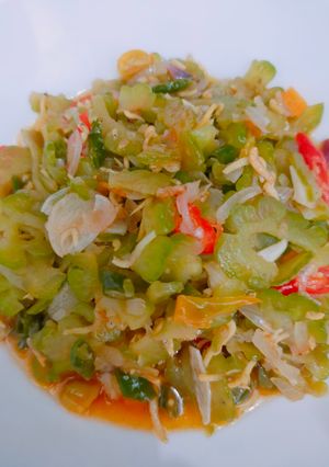 Foto resep Tumis pare teri medan
