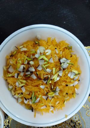 A picture of Zarda sweet rice.