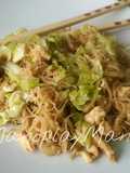 Fideos de cristal con pollo y verduras en GME, F Y G y tradicional