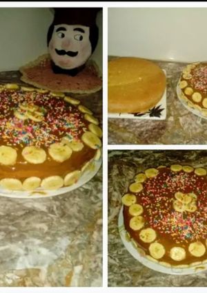 Una foto de 💖Bizcochuelo con banana y dulce de leche 💖