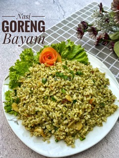 Foto resep Nasi goreng bayam