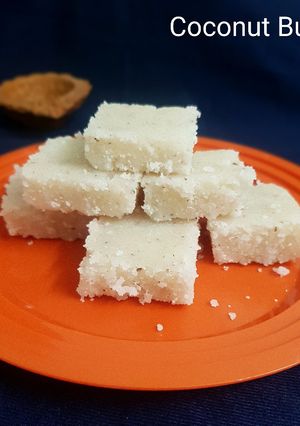 A picture of Coconut burfi.