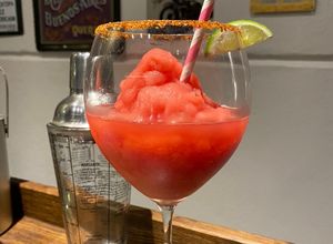 Una foto de Margarita frappé de sandía