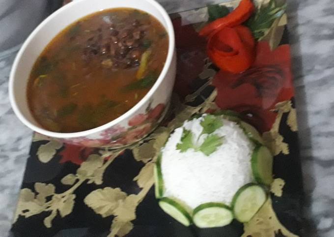 How to Prepare Thomas Keller Kaly chany ka salan with boil Rice