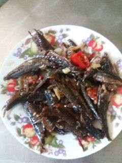 Hình của món Cá nục khô rim.