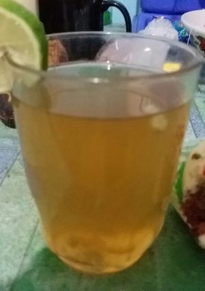Foto resep Green tea with honey and lemon