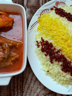 عکسی از دستور زرشک پلو با مرغ ربی آبپز (چالش سال نو می خوام...)