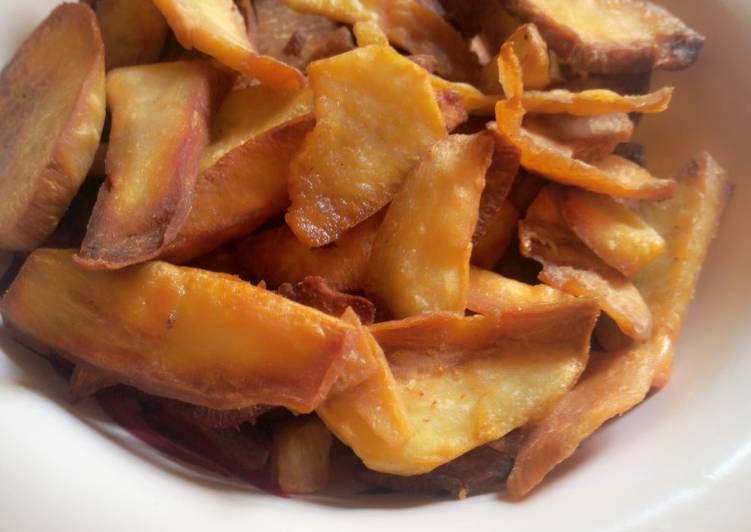 Step-by-Step Guide to Prepare Quick Sweet potatoes chips | This is Recipe So Yummy You Must Undertake Now !!