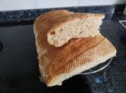 Una foto de chapata masa madre