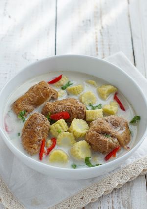 Foto resep 185. Lodeh Tahu Jagung Putren