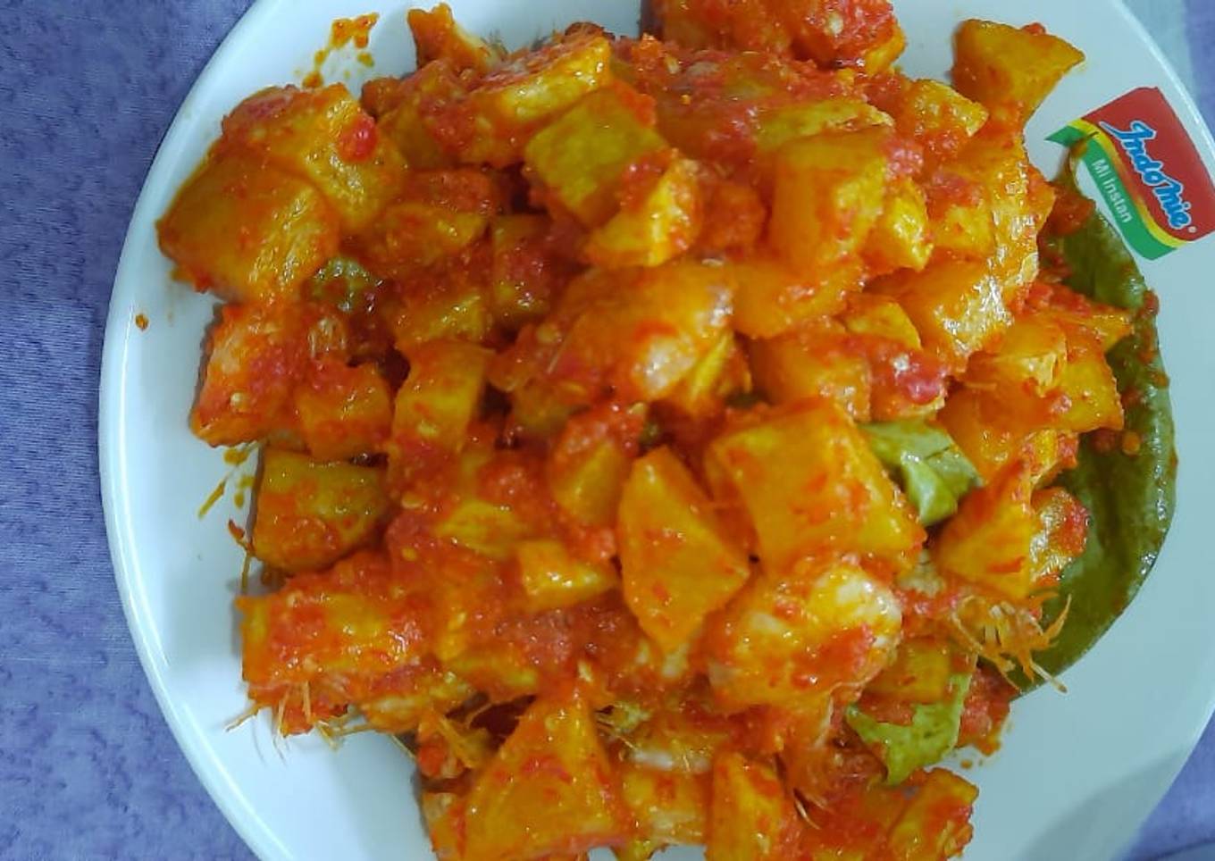 Sambal Goreng Udang Kentang Pedas Manis