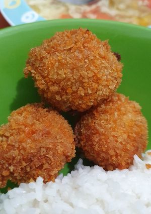 Foto resep Bola Daging Giling kriuk dengan Tepung Roti/ Panir