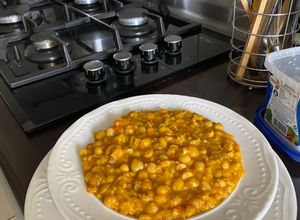 Una foto de Garbanzos cremosos😋